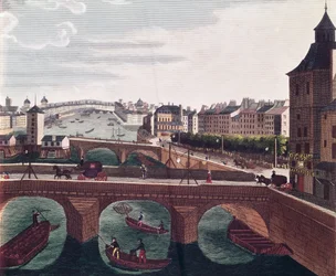 De Pont au Change en de Pont Notre Dame, c.1815-20 (detail)